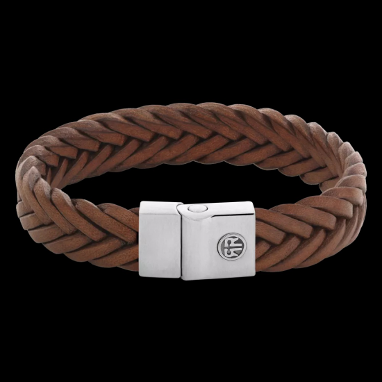 Rebel & Rose Full Metal Premium Braided 12mm Cognac - 58457