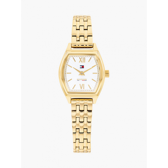 Tommy Hilfiger Verguld Norah horloge met vierkante witte wijzerplaat TH1782870 - 58616