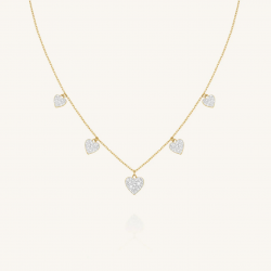 Rosefield Multi Hearts Necklace JNMHG-J1274 - 58633