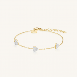 Rosefield 3 Hearts armband JB3HG-J1278 - 58635