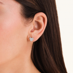 Rosefield Pavé Heart oorbellen JEPHG-J1275 - 58640