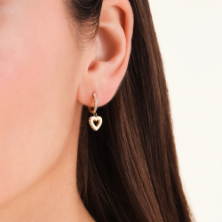 Rosefield Hollow Heart Hoops JEHHG-J1276 - 58641