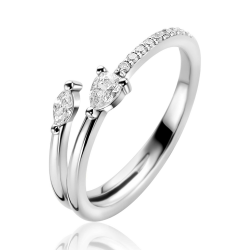 ZINZI zilveren multi-look ring (4mm breed) met een peervormige en ovale witte zirkonia ZIR2689 ZINZI zilveren multi-look ring (4mm breed) met een peervormige en ovale witte zirkonia ZIR2689 Ga naar het begin van de afbeeldingen-gallerij ZINZI zilveren mul