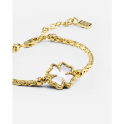 Buddha to Buddha Armband Katja Klaver Parelmoer Verguld maat C-E 176GV-C-E - 58653