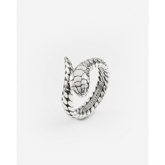 Buddha to Buddha Ring Ben XS Slang Zilver maat 17 454 - 58659