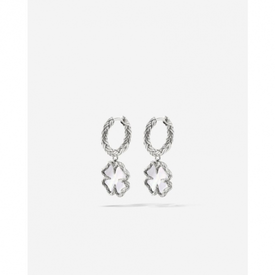 Buddha to Buddha Oorbellen Katja Klaver Parelmoer Set Zilver 197 - 58662