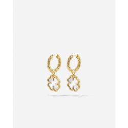 Buddha to Buddha Oorbellen Katja Klaver Parelmoer Set Verguld 197GV - 58663