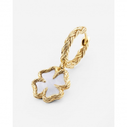 Buddha to Buddha Oorbellen Katja Klaver Parelmoer Set Verguld 197GV - 58663