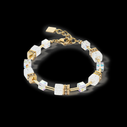 Coeur de Lion Iconic Nature armband goud wit 3018 - 58667