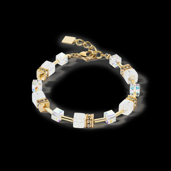 Coeur de Lion Iconic Nature armband goud wit 3018 - 58667