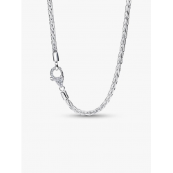Pandora Pavé Sluiting Foxtail Halsketting met Bedel 394463C01-45 - 58693
