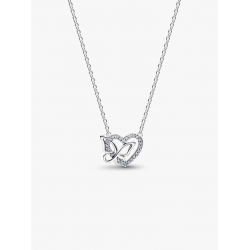 Pandora Verstrengeld Hart & Vlinder Ketting met Hanger 394477C01-45 - 58766