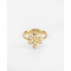 Buddha to Buddha endless knot ring verguld maat 18 214GV - 58809