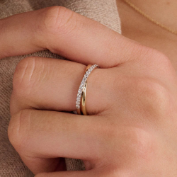 Blush Lab Diamonds Ring LG1053B ƒ?" 14k Wit en geelgoud LG1053B/54 0.25 - 58903