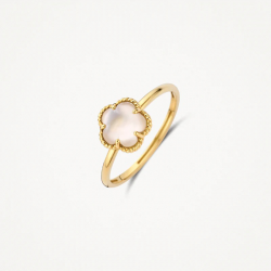 Blush Ring met verfijnde parelmoer steen in 14k goud maat 17 1/4 1280YMQ/54 - 58934