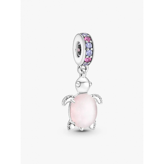Pandora Muranoglazen Roze Zeeschildpad Hangende Bedel 798939C02 - 58980