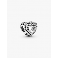 Pandora Sparkling Levelled Hearts Charm 799218C01 - 58981