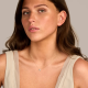 Blush Collier bloem-vormige lab grown diamant 14k goud LG3013Y - 59013