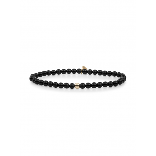 Sparkling jewels Saturn Armband Small Onyx SBG-GEM07-ADD-4MM - 59156