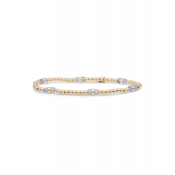 Sparkling jewels Double Reverse Roundel Armband Ice Blue Quartz SBG-GEM72-MIX-DBFCTRDL - 59158