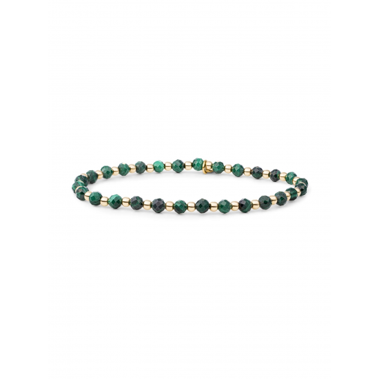 Sparkling jewels Interstellar Armband Malachite SBG-GEM73-3MM-MIX - 59159