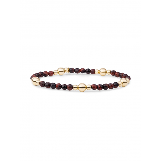 Sparkling jewels Bold Mix Armband Red Tiger Eye BLK01G-G15 - 59163