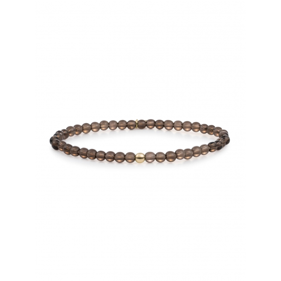 Sparkling jewels Saturn Armband Small Smoky Quartz SBG-GEM23-ADD-4MM - 59164