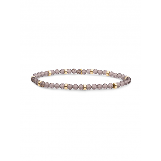 Sparkling jewels Saturn Armband Small Smoky Quartz SBG-GEM23-ADD-4MM - 59165