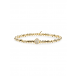 Sparkling jewels Disc Galaxy Armband Zirconia SB-G-4MM-DISC - 59184