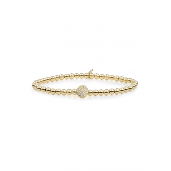Sparkling jewels Disc Galaxy Armband Zirconia SB-G-4MM-DISC - 59184