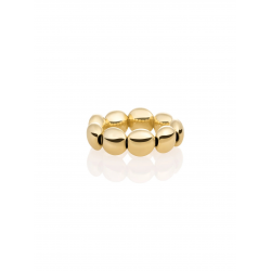 Sparkling jewels Bubble Beads Ring SRI-G-7MM-F one size - 59188