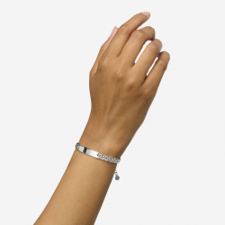 Buddha to Buddha Armband Nathalie Mini Bar Zilver maat C-E 474C-E - 59236