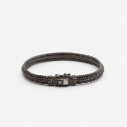 Buddha to Buddha Armband Edwin Mini Ruthenium Zilver maat F J263RS - 59238