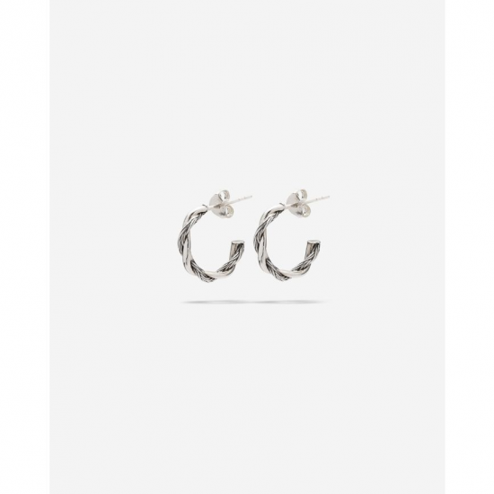 Buddha to Buddha Hoops Katja Twist Zilver Set 537-one - 59241