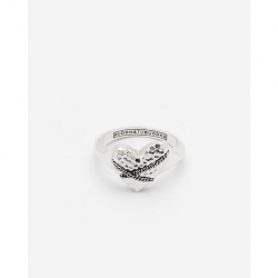 Buddha to Buddha Ring Hart Chainlinked Zilver maat 18 538 - 59248