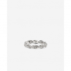 Buddha to Buddha Stacking Ring Katja Twist lab grown Diamant Zilver maat 17 406DI - 59250