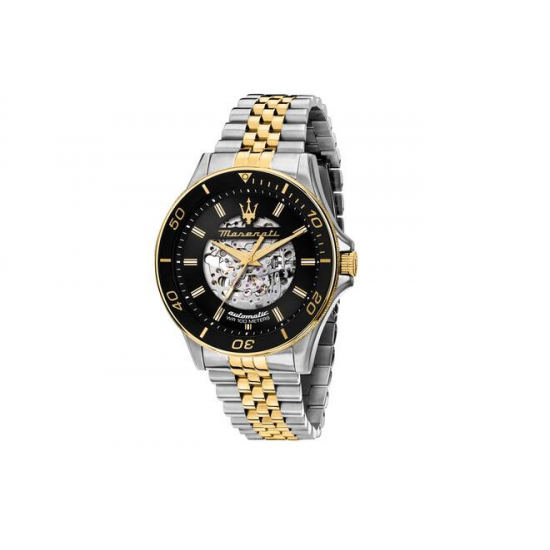 Maserati heren horloge Sfida automaat zwart biccolor 44mm R8823140010 - 59265