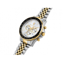 Maserati heren horloge Sfida zilver bicolor 44mm R8873640024 - 59268