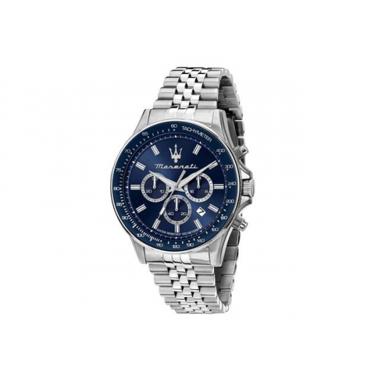 Maserati heren horloge Sfida blauw 44mm R8873640025 - 59271