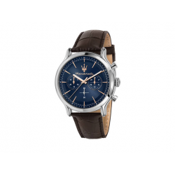Maserati heren horloge Epoca blauw leer 42mm R8871618014 - 59279