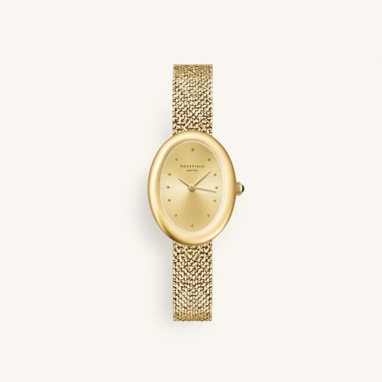 Rosefield horloge Ovale Mesh OVGGMG-OV23 - 59408