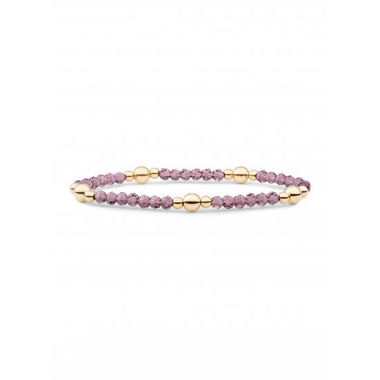 Sparkling jewels Bold Mix Armband Aubergine Quartz BLK01G-G59 - 59432
