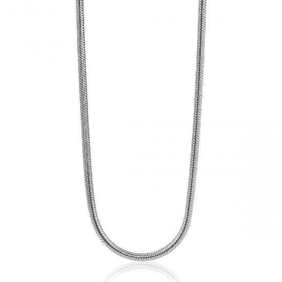 Zinzi zilveren slangen collier 1,5mm breed ZISL15-45 45cm - 59440