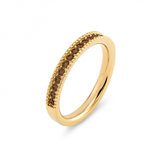 Melano friends Jolene Ring smoked amber maat 52 - 59500