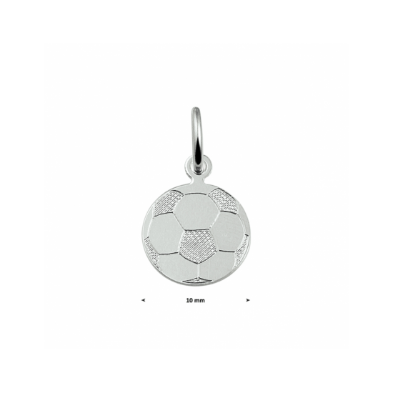 zilveren hanger voetbal - 55624