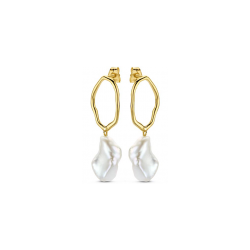 SWING JEWELS PEARL 14K YELLOW GOLD EARRING SWJE10219-Y14 - 56919