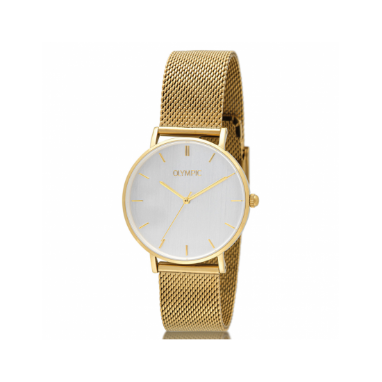 Olympic OL66DDD007 SAM Horloge - Staal - Double - Wit - Index - 58284