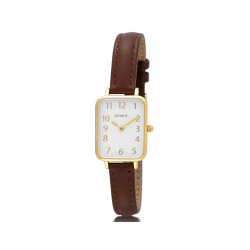 Olympic OL66DDL008 TILLY Horloge - Double - Leer - Arabisch - 58788