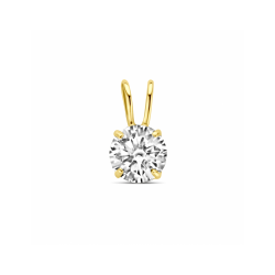 Gouden hanger zirkonia - 56048