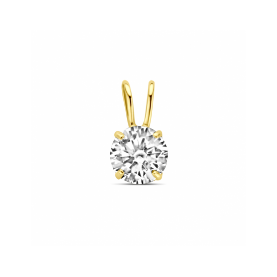Gouden hanger zirkonia - 56048